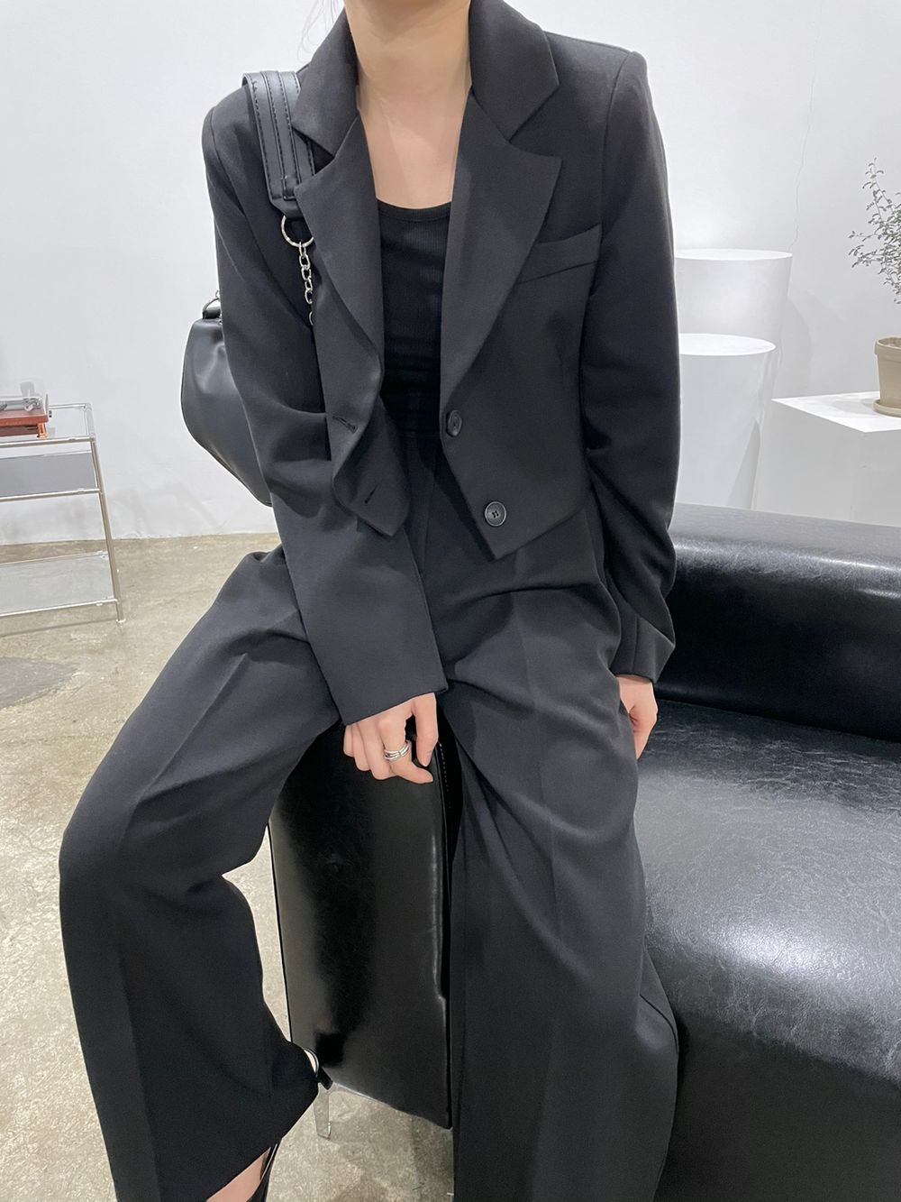 【F60143】實拍春季短板休閒西裝外套+西裝長褲250218
