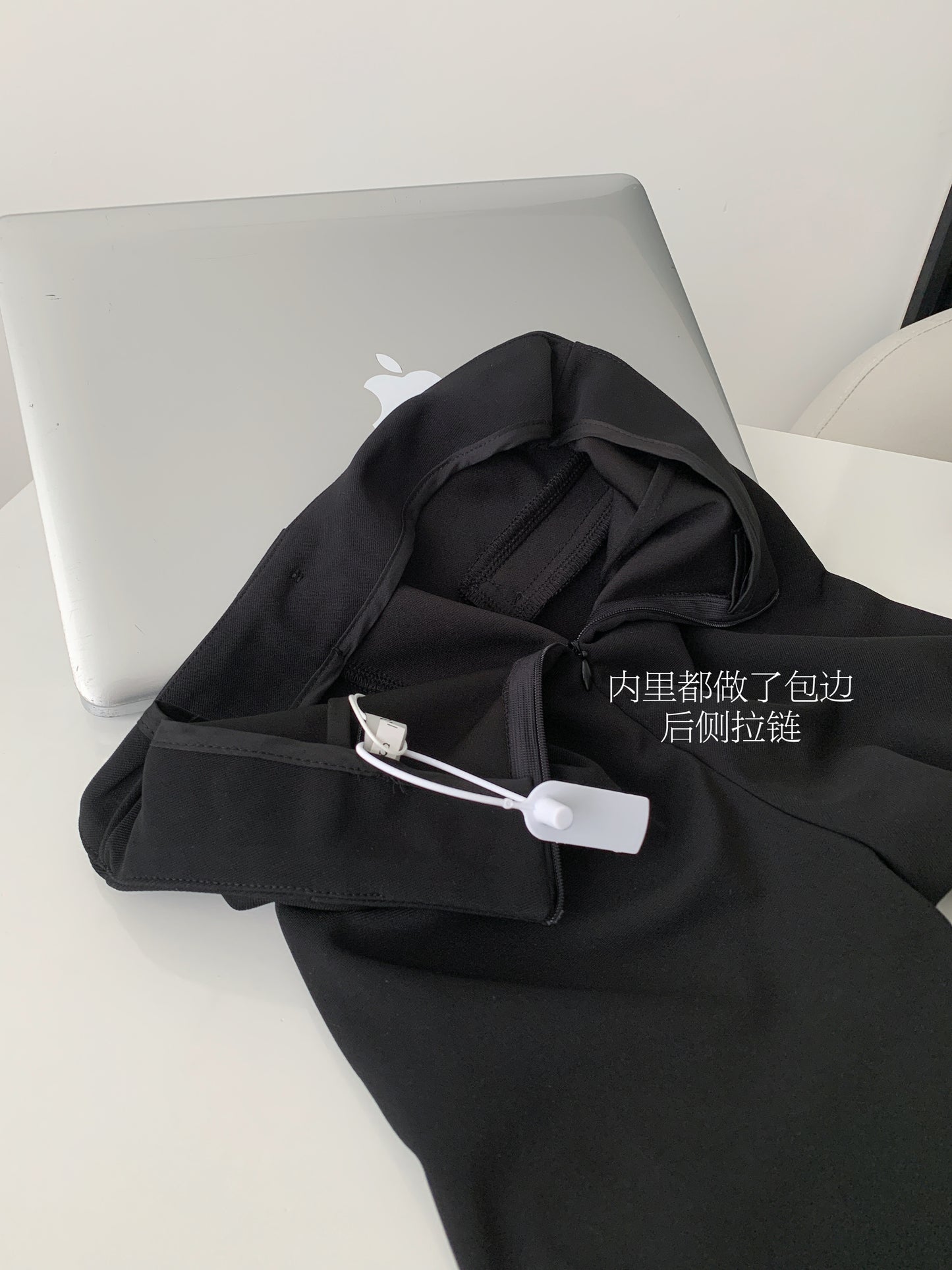 【F60172】實拍S~XL早春超顯瘦高腰黑色微喇叭褲/加絨款(微彈,後開隱形拉鍊)250218
