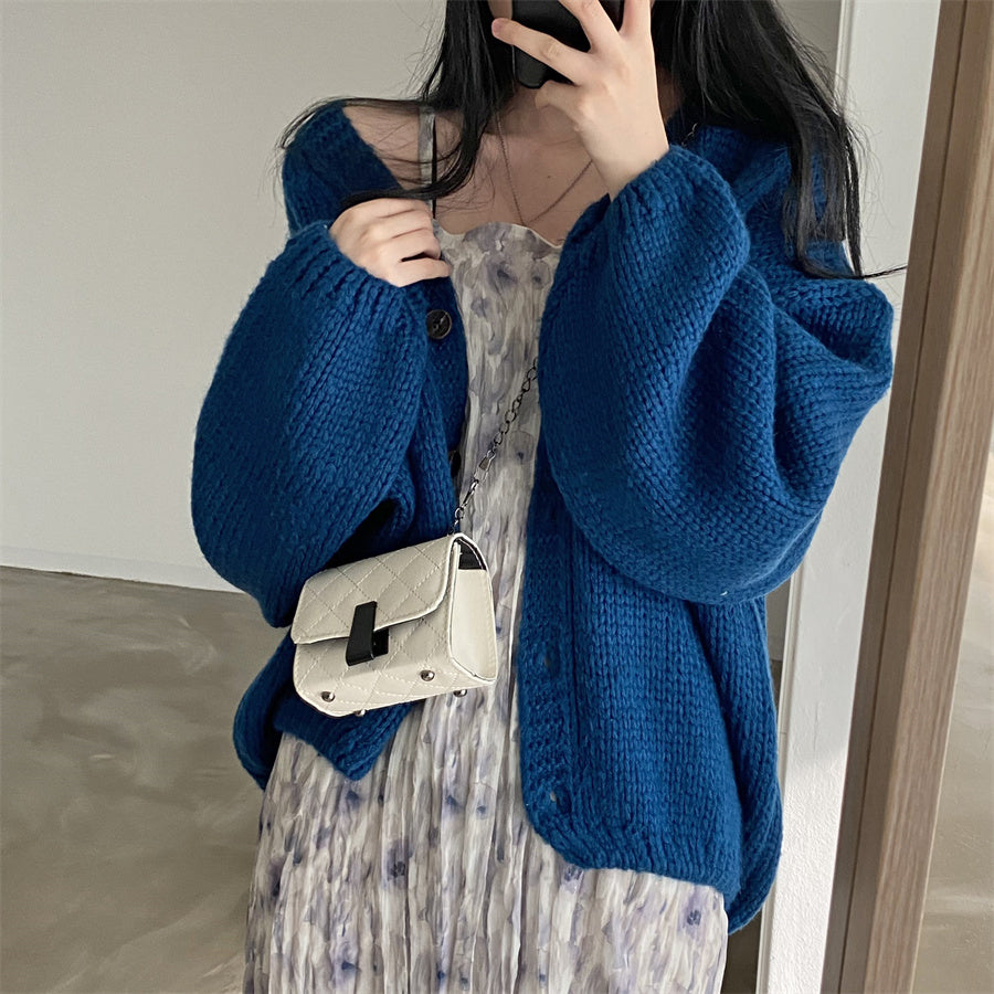 【F032285】韓國夏季時尚個性水墨印花褶皺吊帶洋裝250311