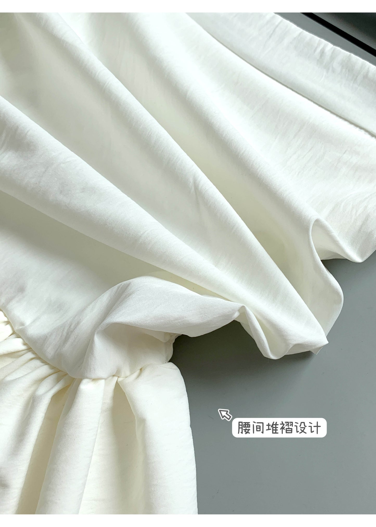 【F60157】實拍早春平口後背鬆緊花苞上衣250218