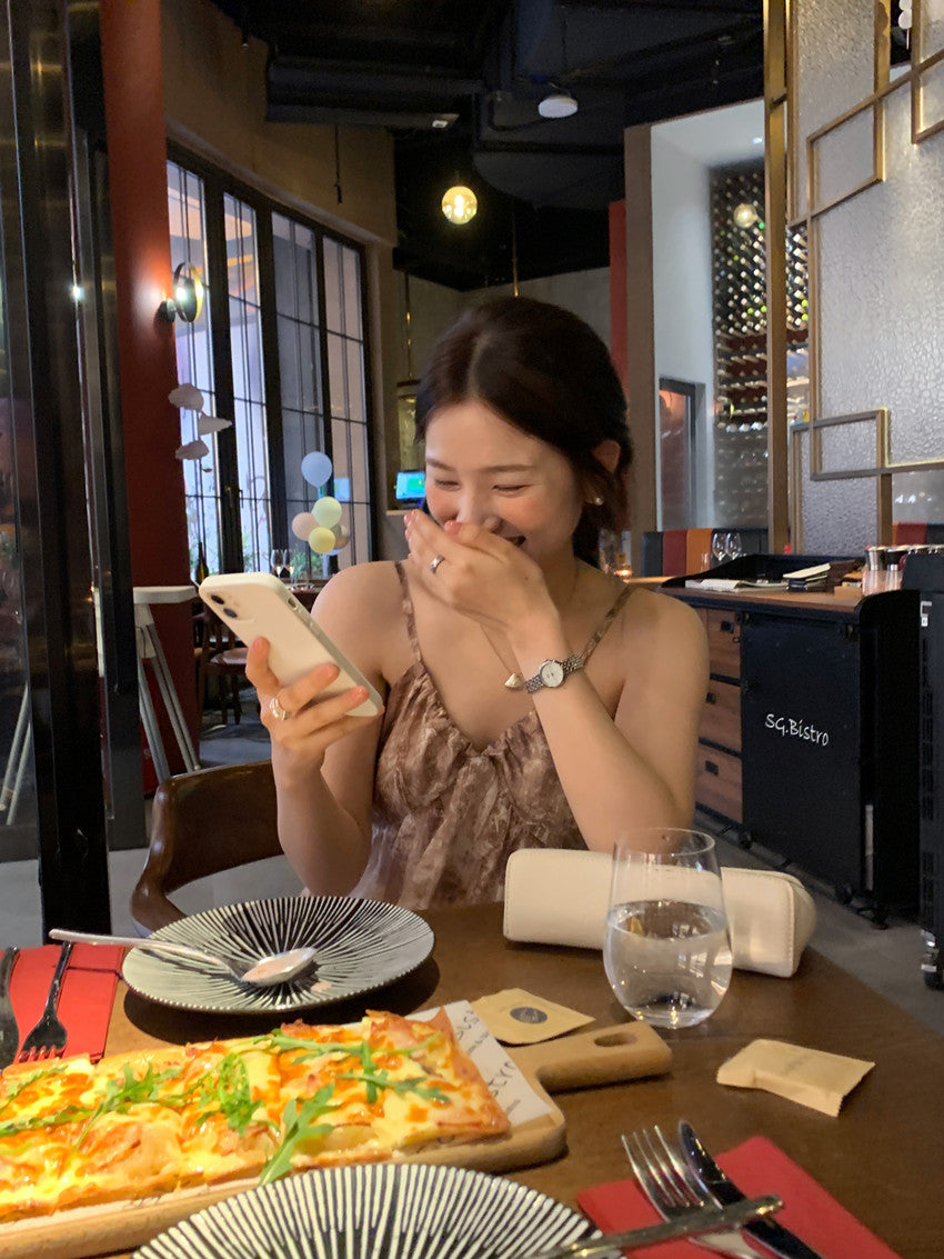 【F60428】實拍復古慵懶度假碎花雪紡長洋裝250609