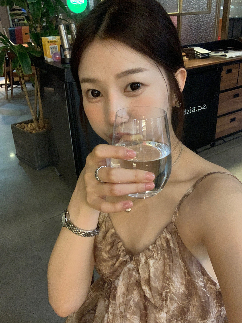 【F60428】實拍復古慵懶度假碎花雪紡長洋裝250609