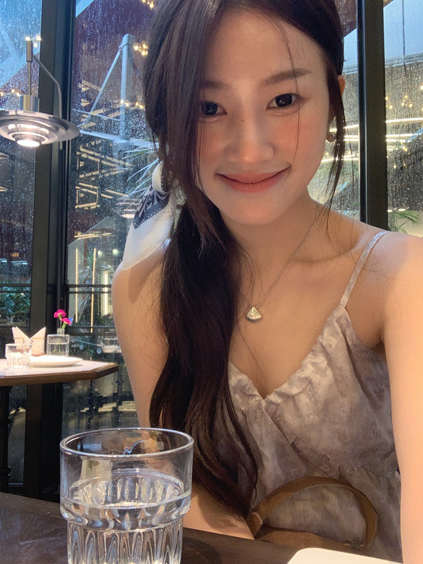 【F60428】實拍復古慵懶度假碎花雪紡長洋裝250609
