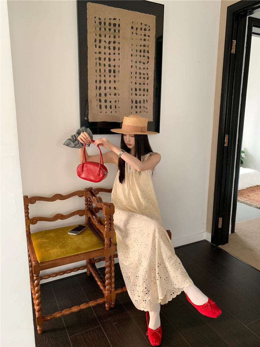 【F034267】實拍韓國高單夏季清新氣質蕾絲洋裝250325