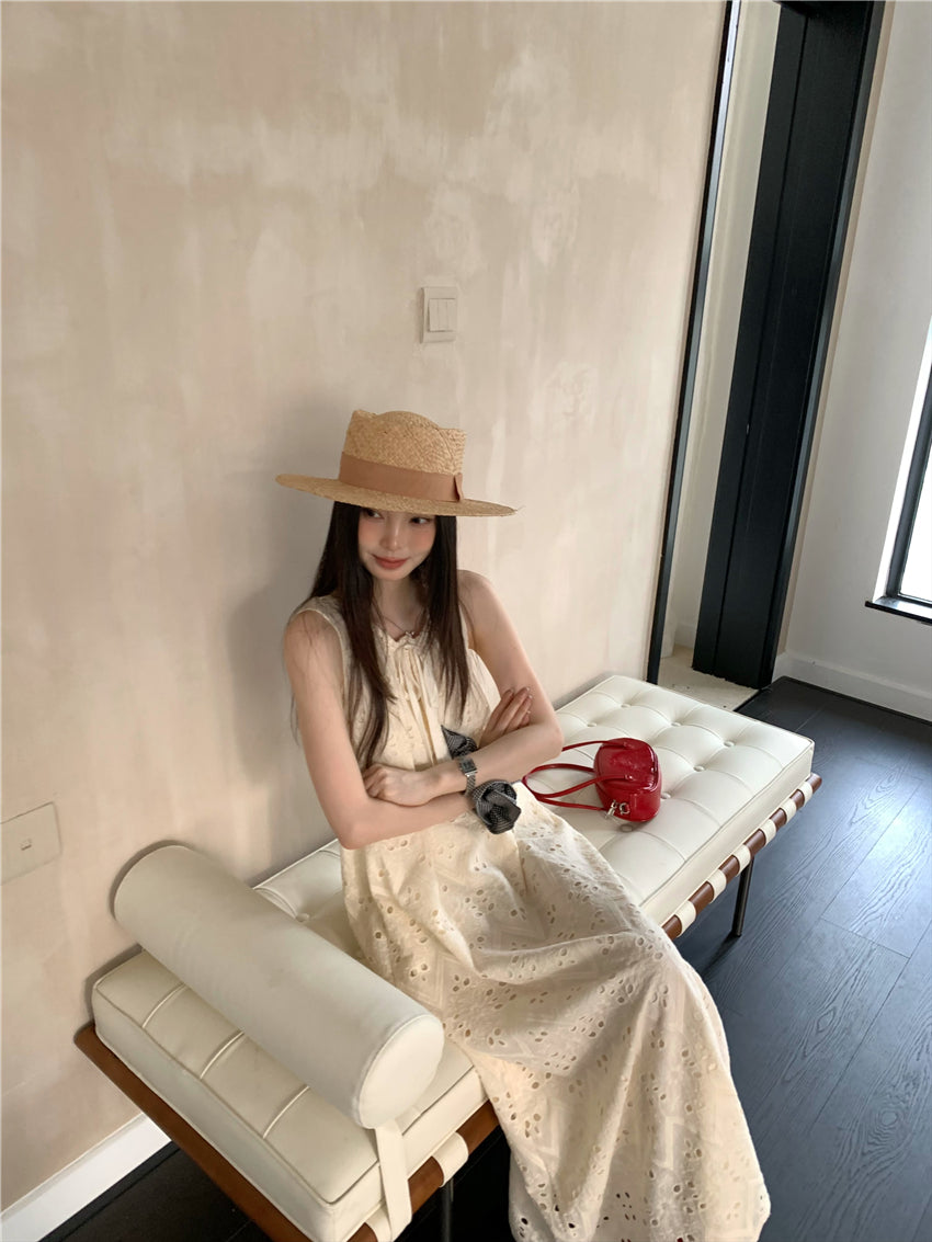 【F034267】實拍韓國高單夏季清新氣質蕾絲洋裝250325