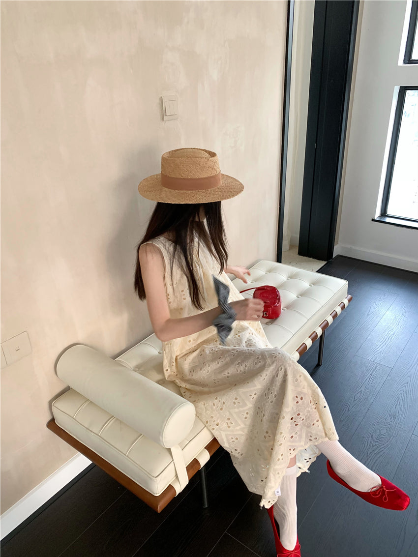 【F034267】實拍韓國高單夏季清新氣質蕾絲洋裝250325