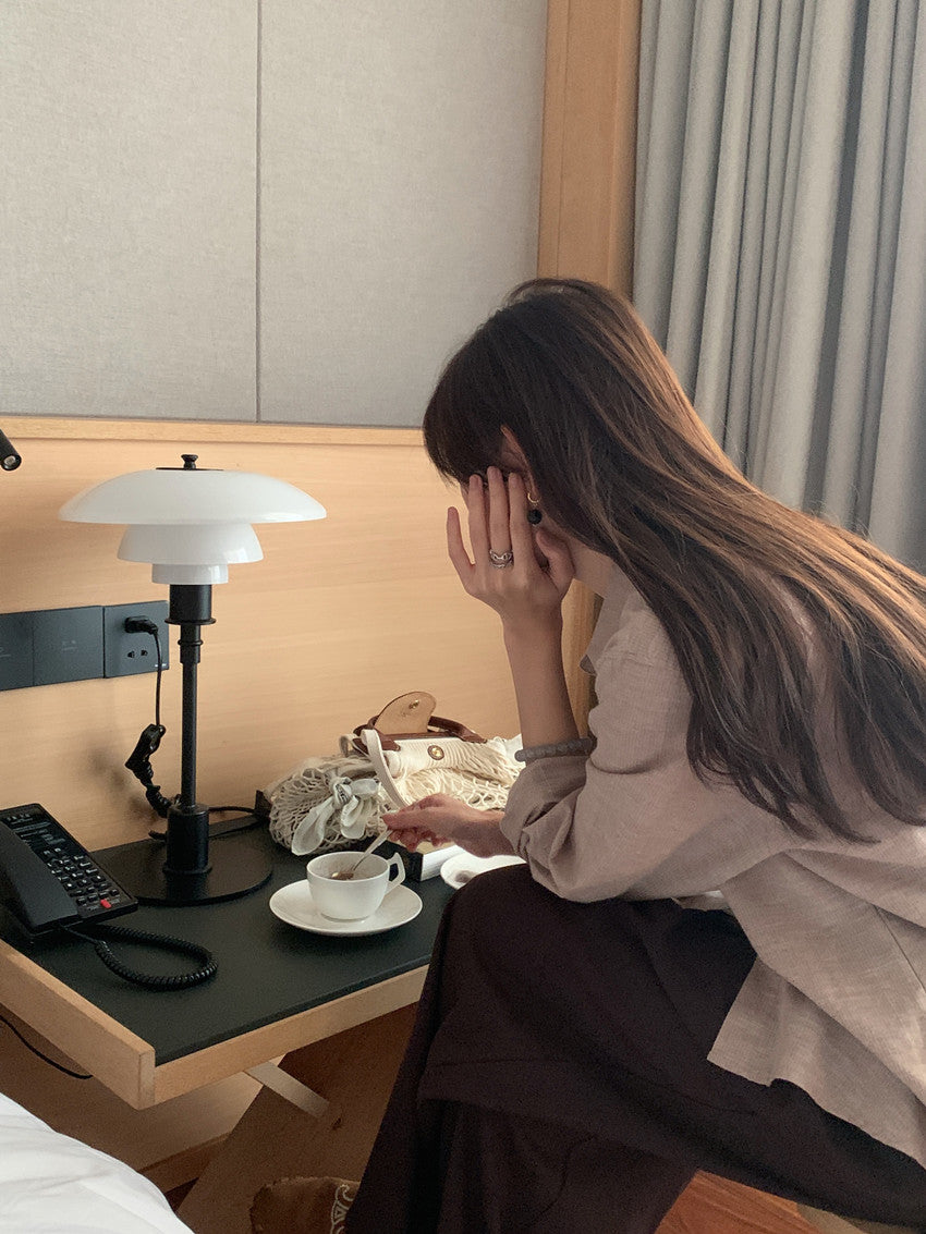 【F60111】實拍早春細條紋寬鬆長袖襯衫250212