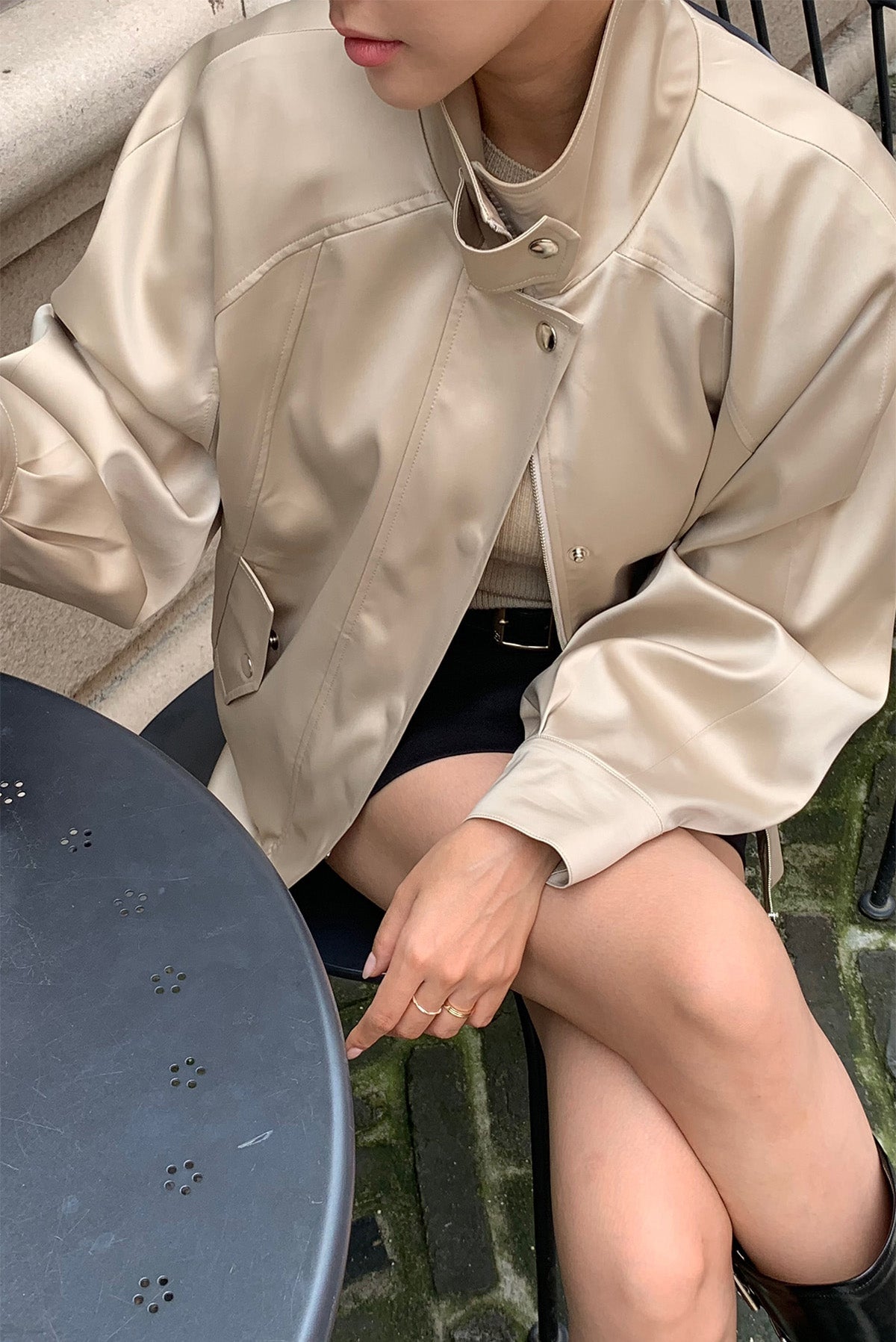 【F034257】實拍韓國春秋款薄款寬鬆夾克外套250325