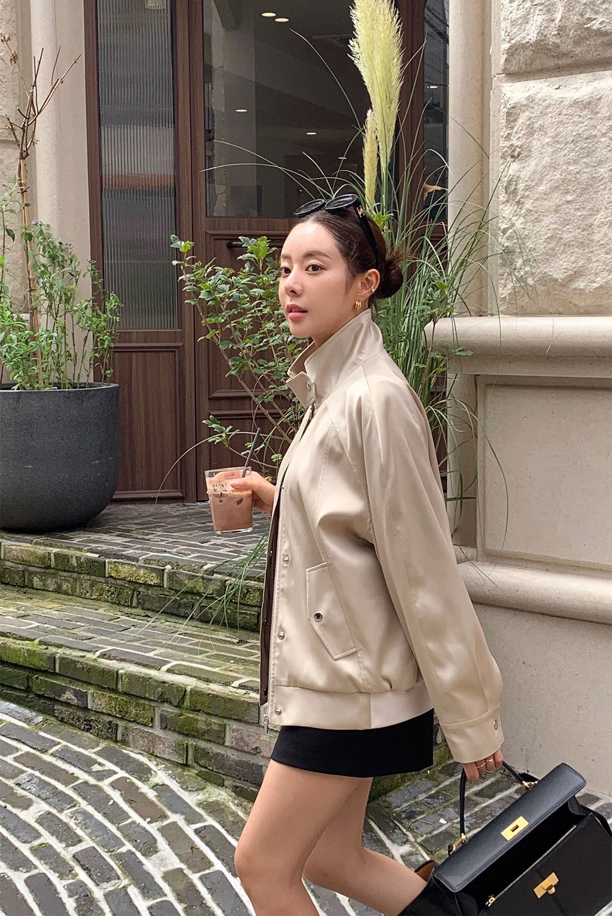 【F034257】實拍韓國春秋款薄款寬鬆夾克外套250325