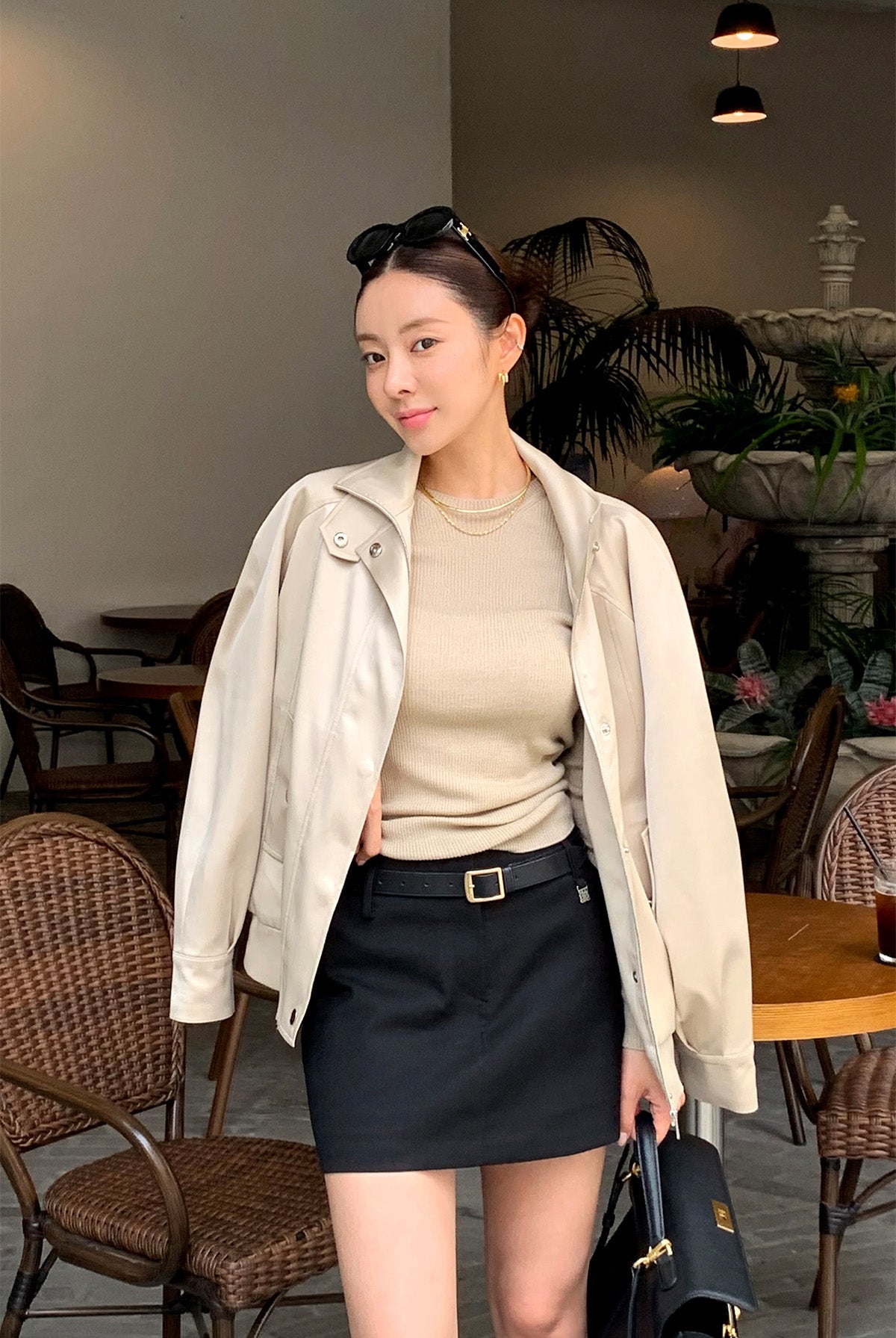 【F034257】實拍韓國春秋款薄款寬鬆夾克外套250325