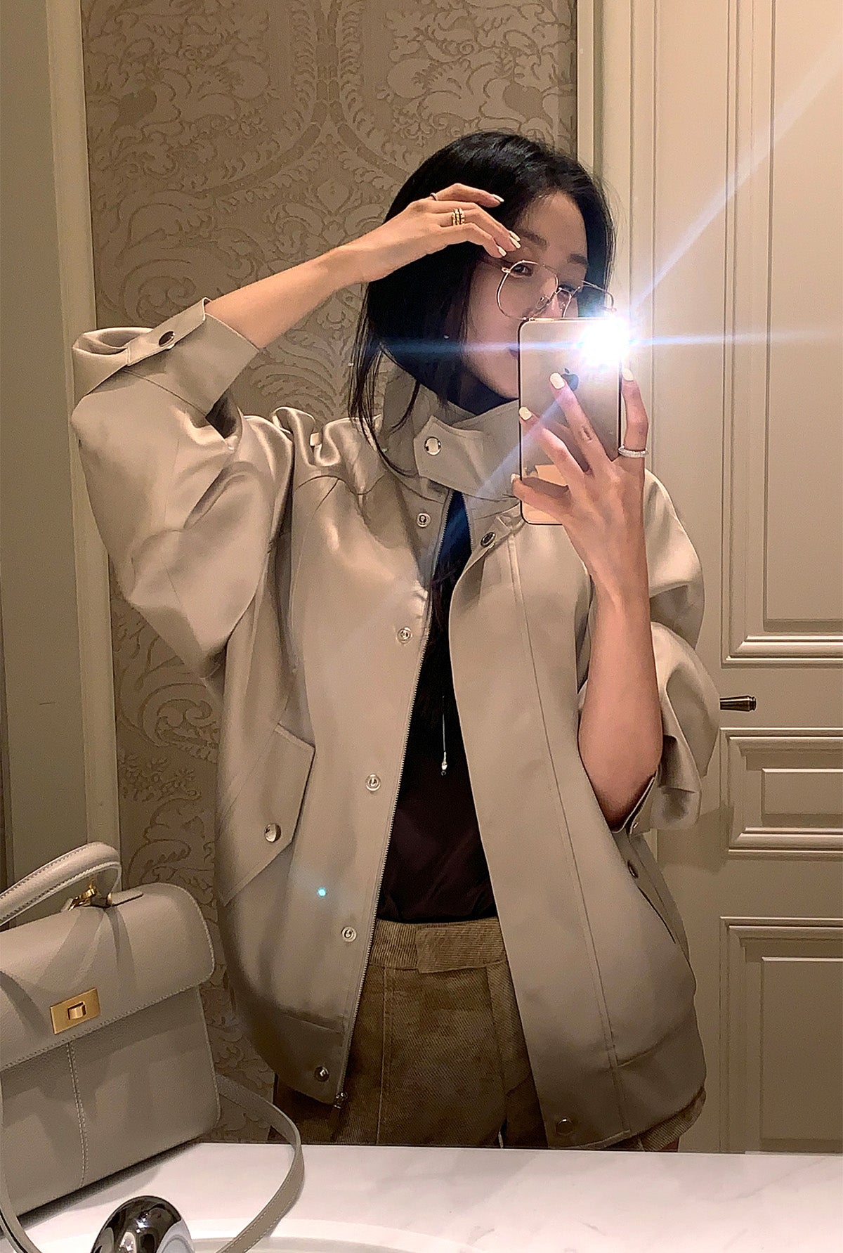 【F034257】實拍韓國春秋款薄款寬鬆夾克外套250325