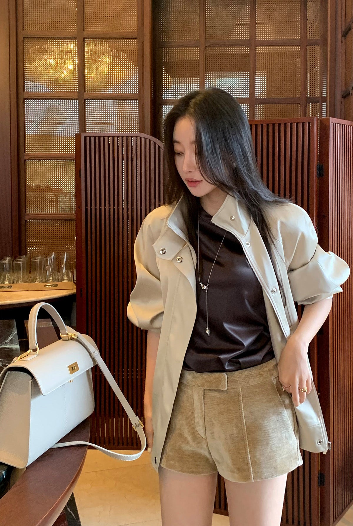【F034257】實拍韓國春秋款薄款寬鬆夾克外套250325