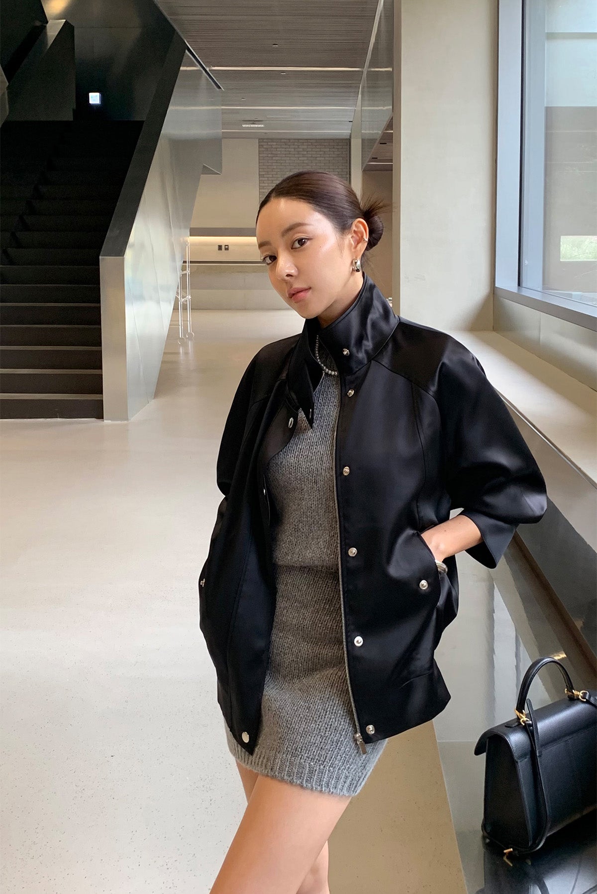 【F034257】實拍韓國春秋款薄款寬鬆夾克外套250325