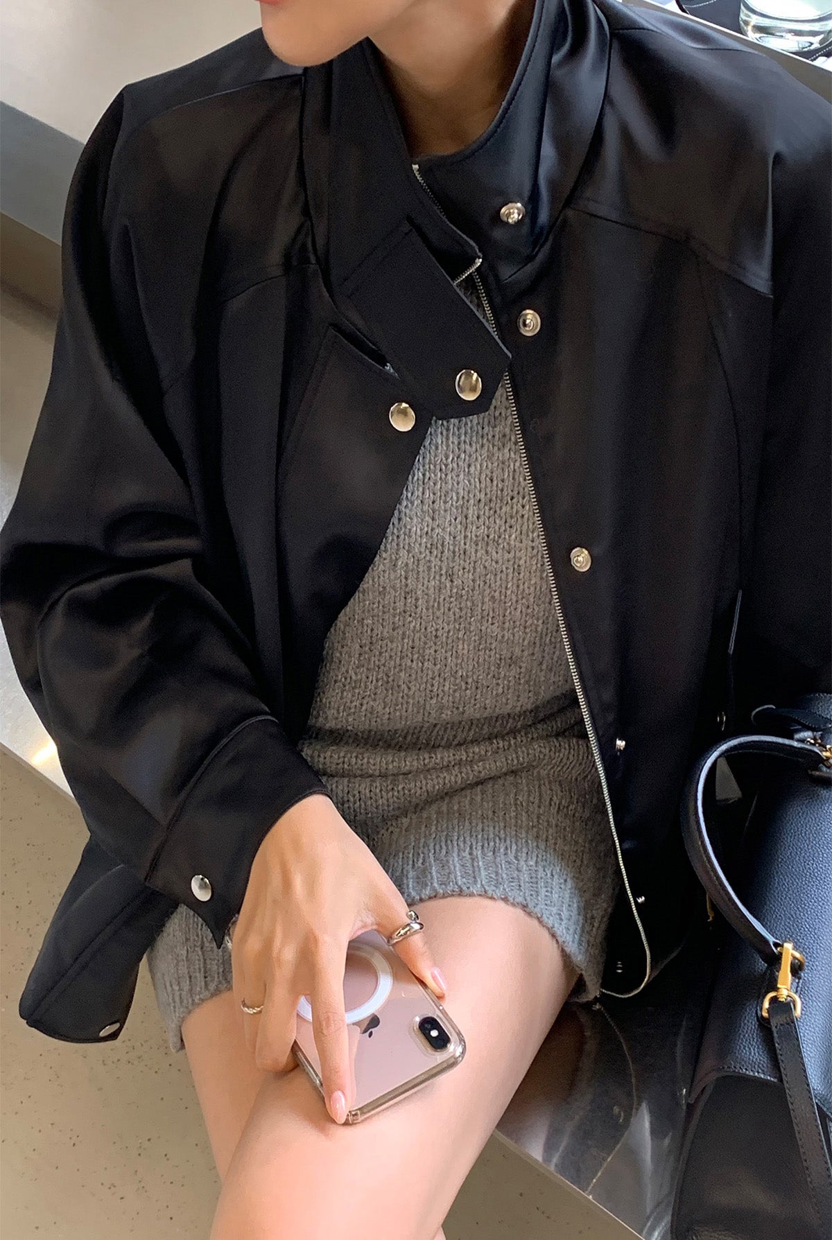 【F034257】實拍韓國春秋款薄款寬鬆夾克外套250325