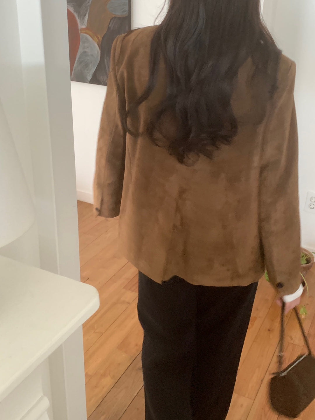 【F01108】法式麂皮絨氣質西裝外套250106