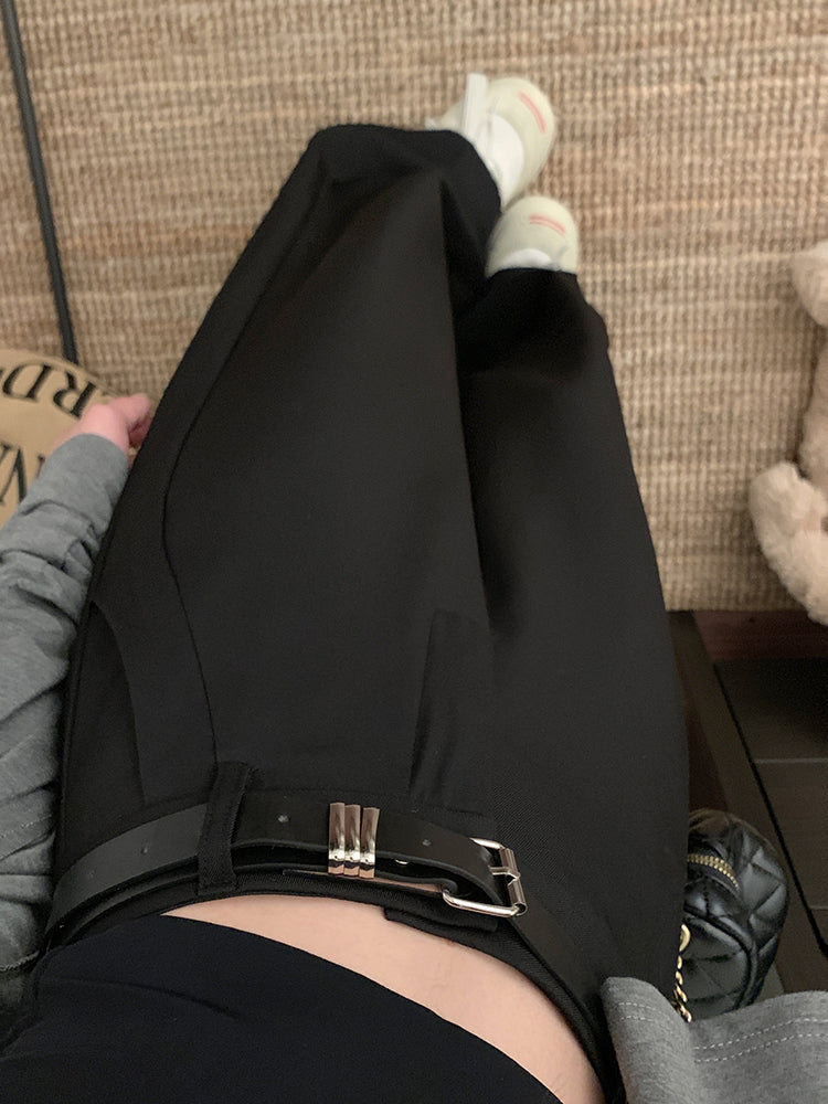 【F60131】實拍S~XL新款寬鬆高腰垂感西裝褲250212