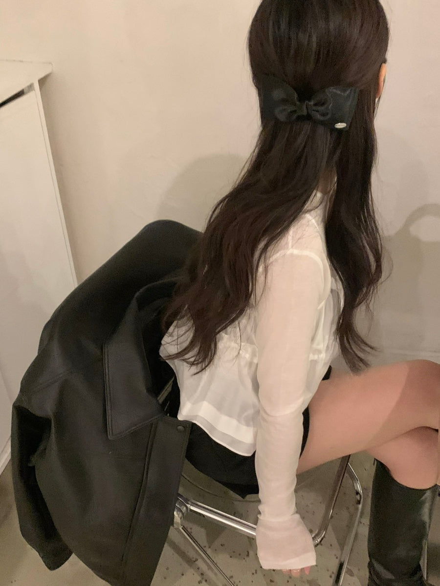 【F60152】韓國氣質甜美荷葉綁帶吊帶背心(不含內搭)250218