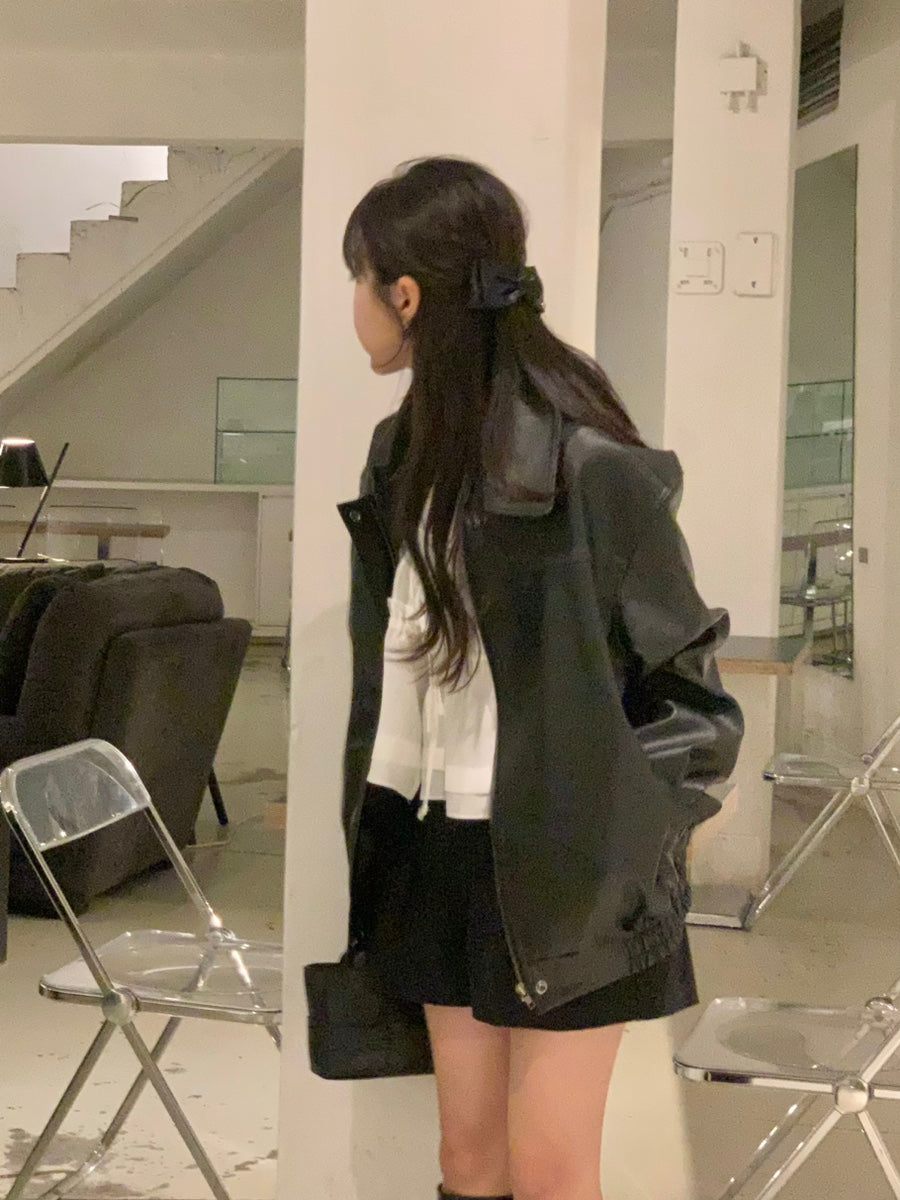 【F60152】韓國氣質甜美荷葉綁帶吊帶背心(不含內搭)250218
