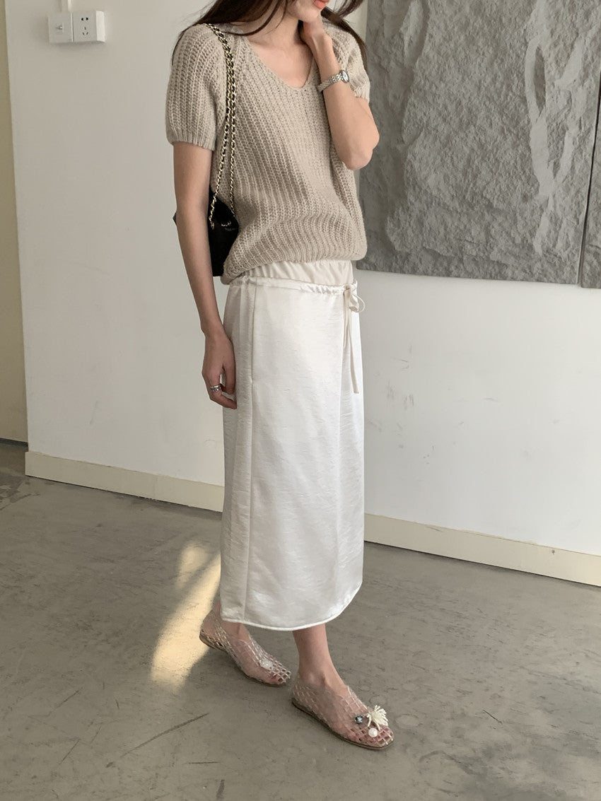 【F60202】實拍法式温柔 舒適感滿滿粗針針織衫250225