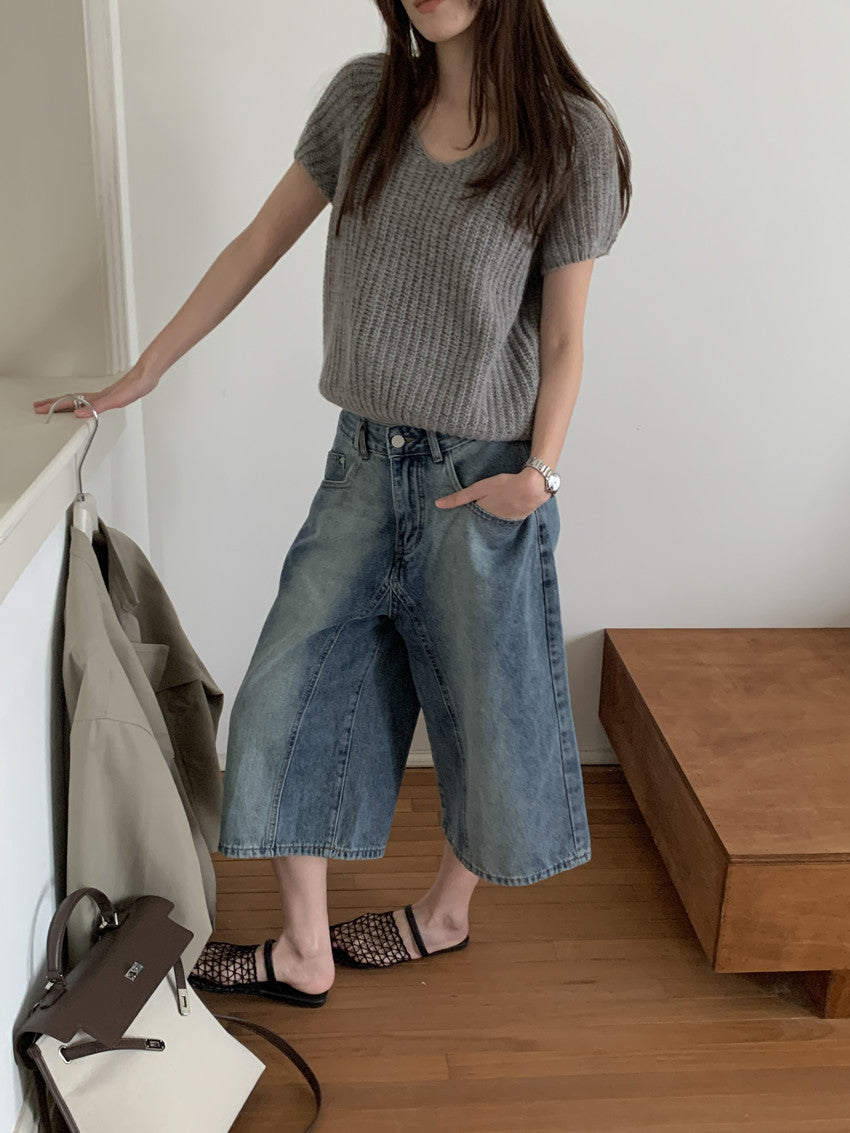 【F60202】實拍法式温柔 舒適感滿滿粗針針織衫250225