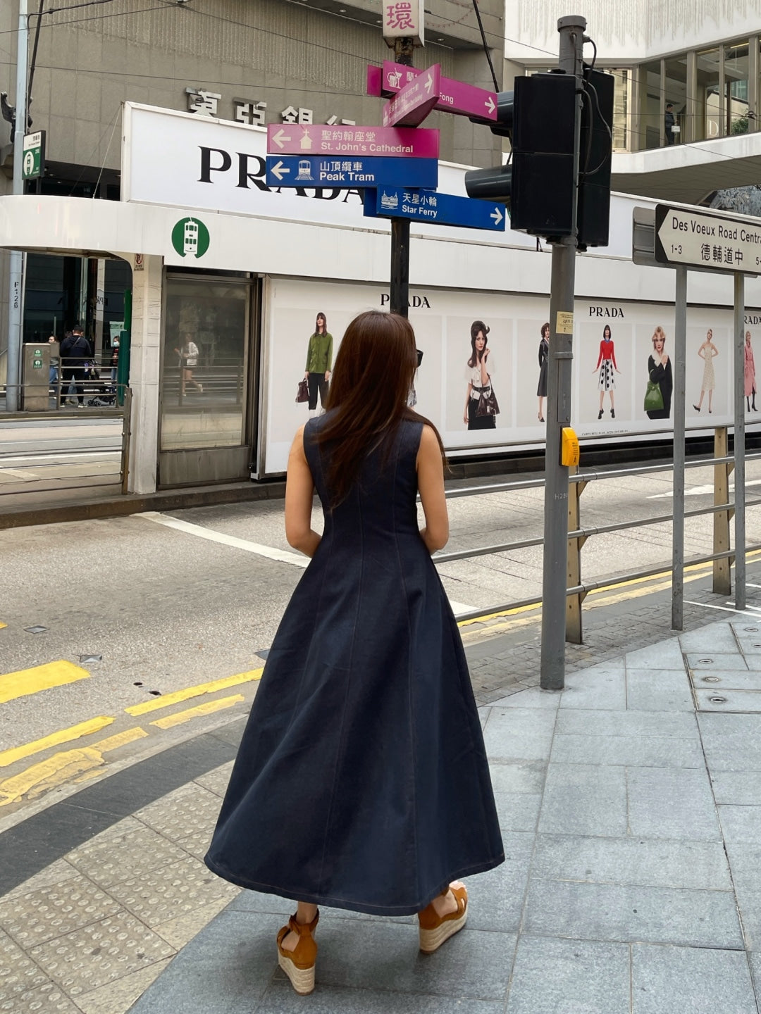 【F60183】韓國東大門簡約俐落拉鍊背心洋裝250225
