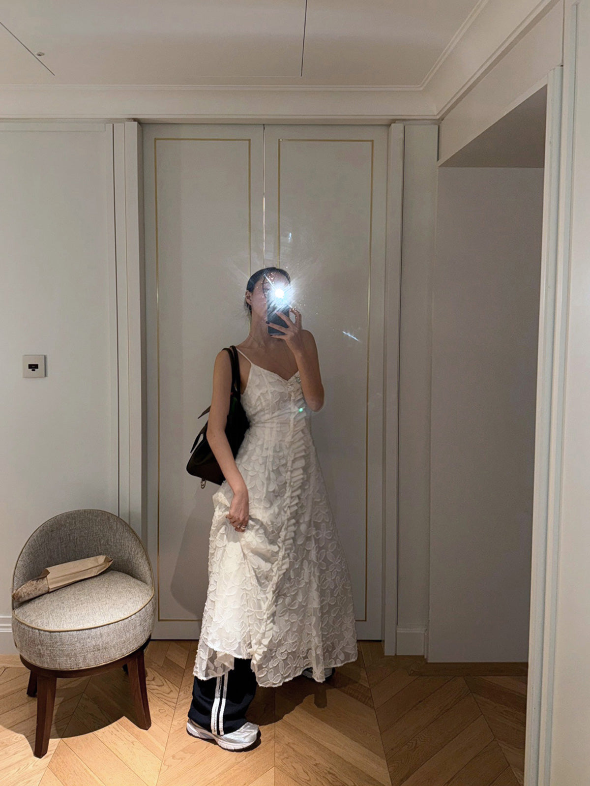 【F60180】春夏韓國東大門法式立體蕾絲洋裝250225