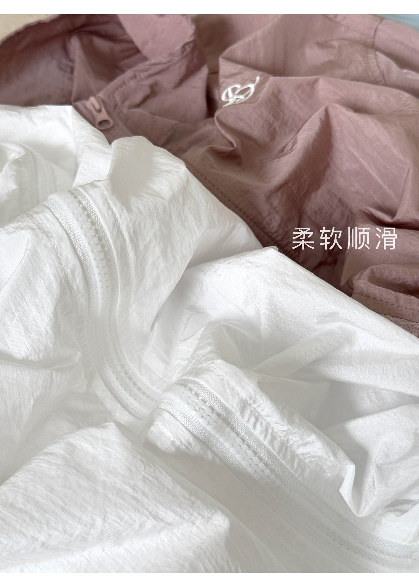 【F60246】實拍春夏必備立領刺繡拉鍊防曬外套250304