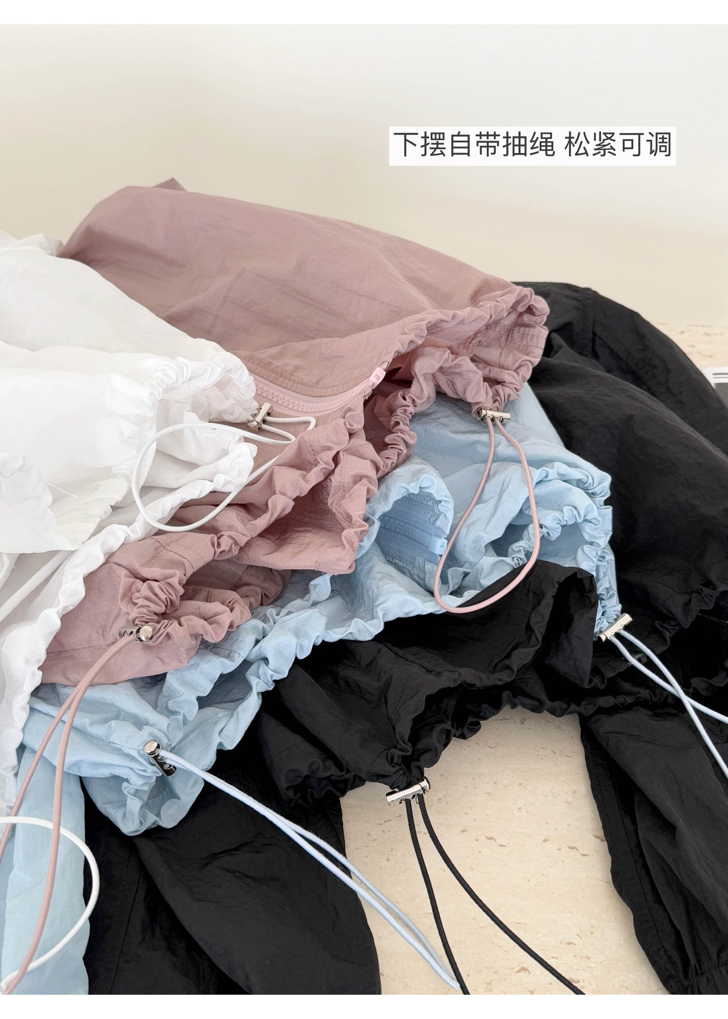 【F60246】實拍春夏必備立領刺繡拉鍊防曬外套250304