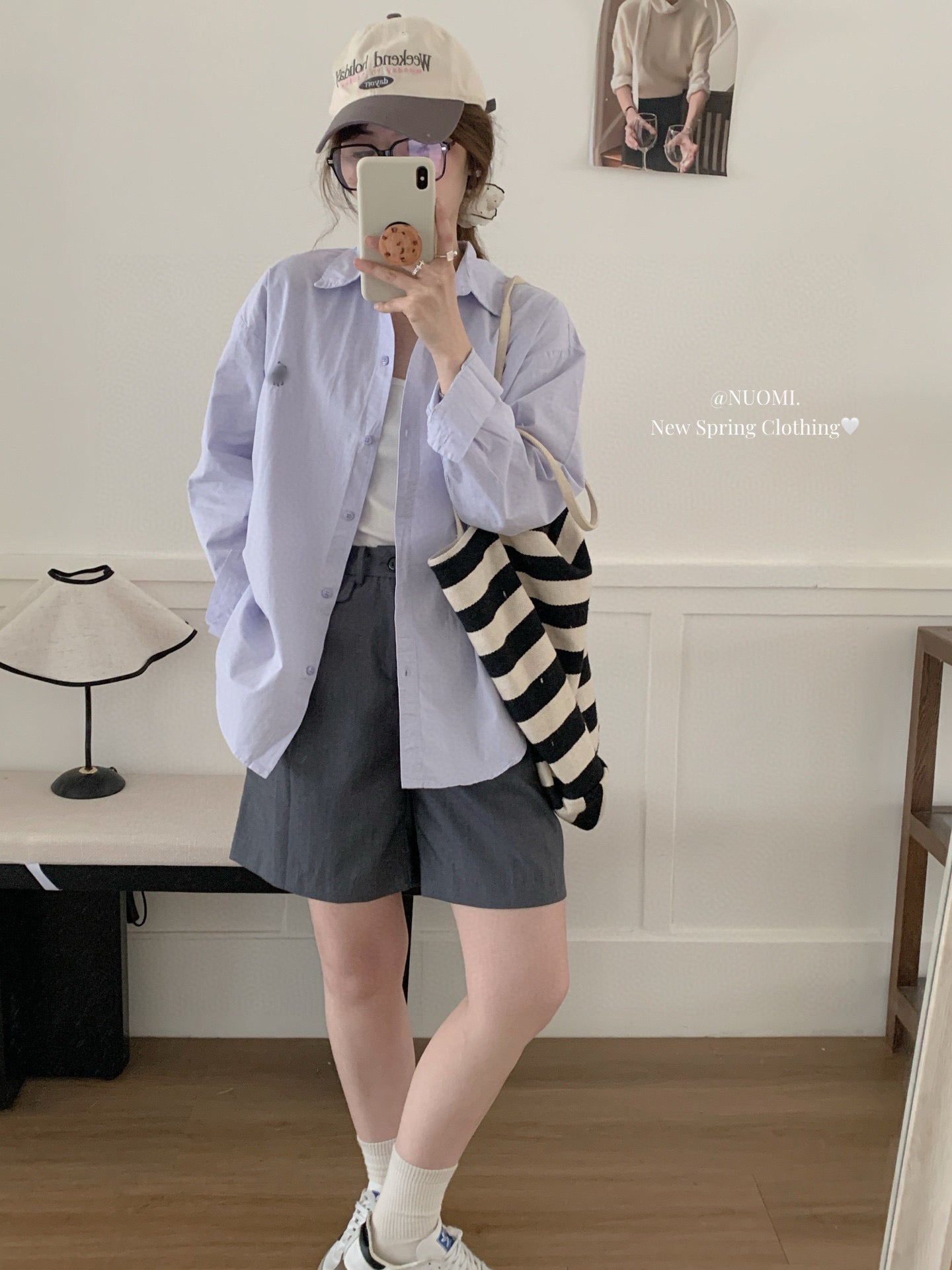 【F60253】實拍春夏韓系刺繡純棉襯衫外套(水洗棉)250304
