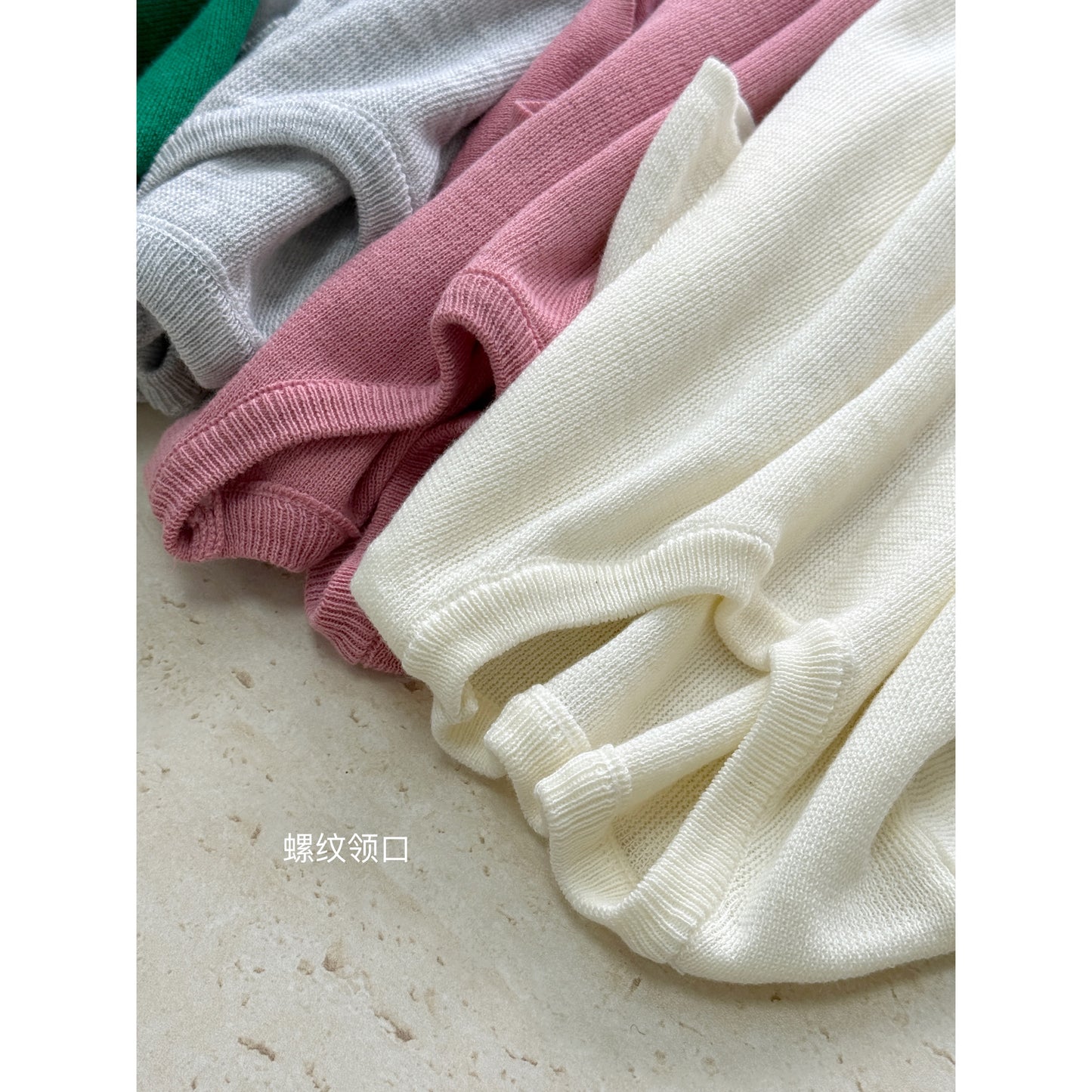 【F60231】實拍檸檬綠茶同款甜美蕾絲針織衫(含9%羊毛)250304