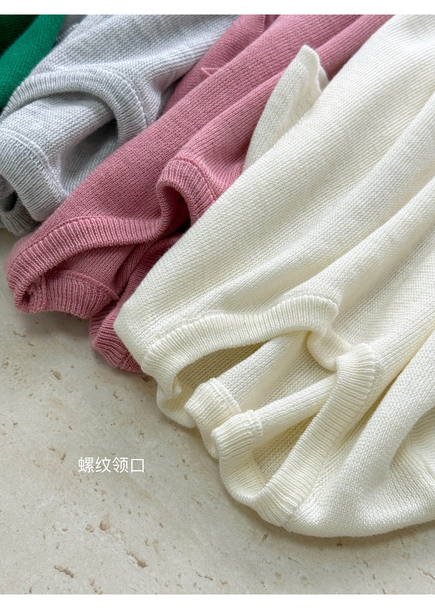 【F60231】實拍檸檬綠茶同款甜美蕾絲針織衫(含9%羊毛)250304