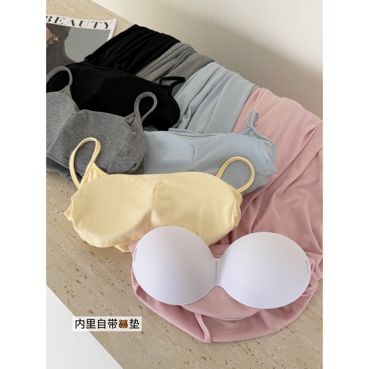 【F60230】實拍後開衩針織外套+舒適吊帶洋裝含胸墊250304