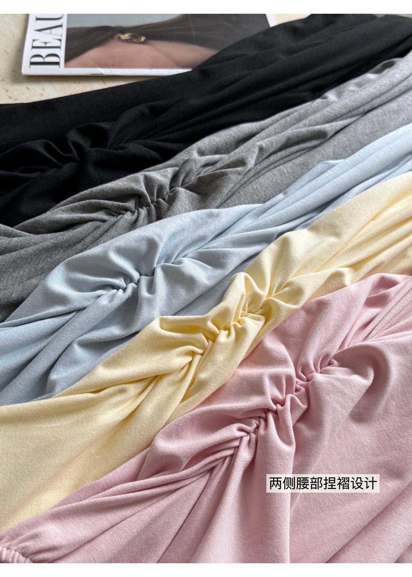 【F60230】實拍後開衩針織外套+舒適吊帶洋裝含胸墊250304