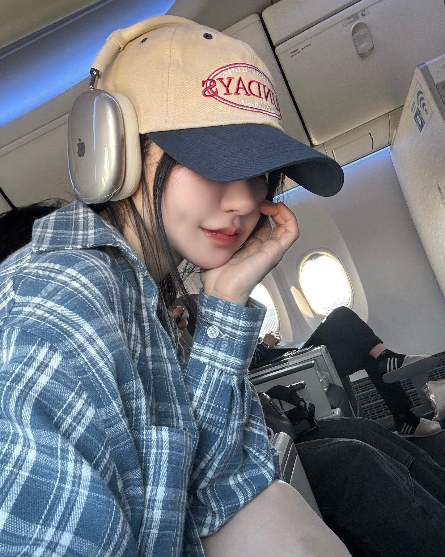 【F60298】韓國慵懶風氣質寬鬆格子襯衫+短褲 套裝250401