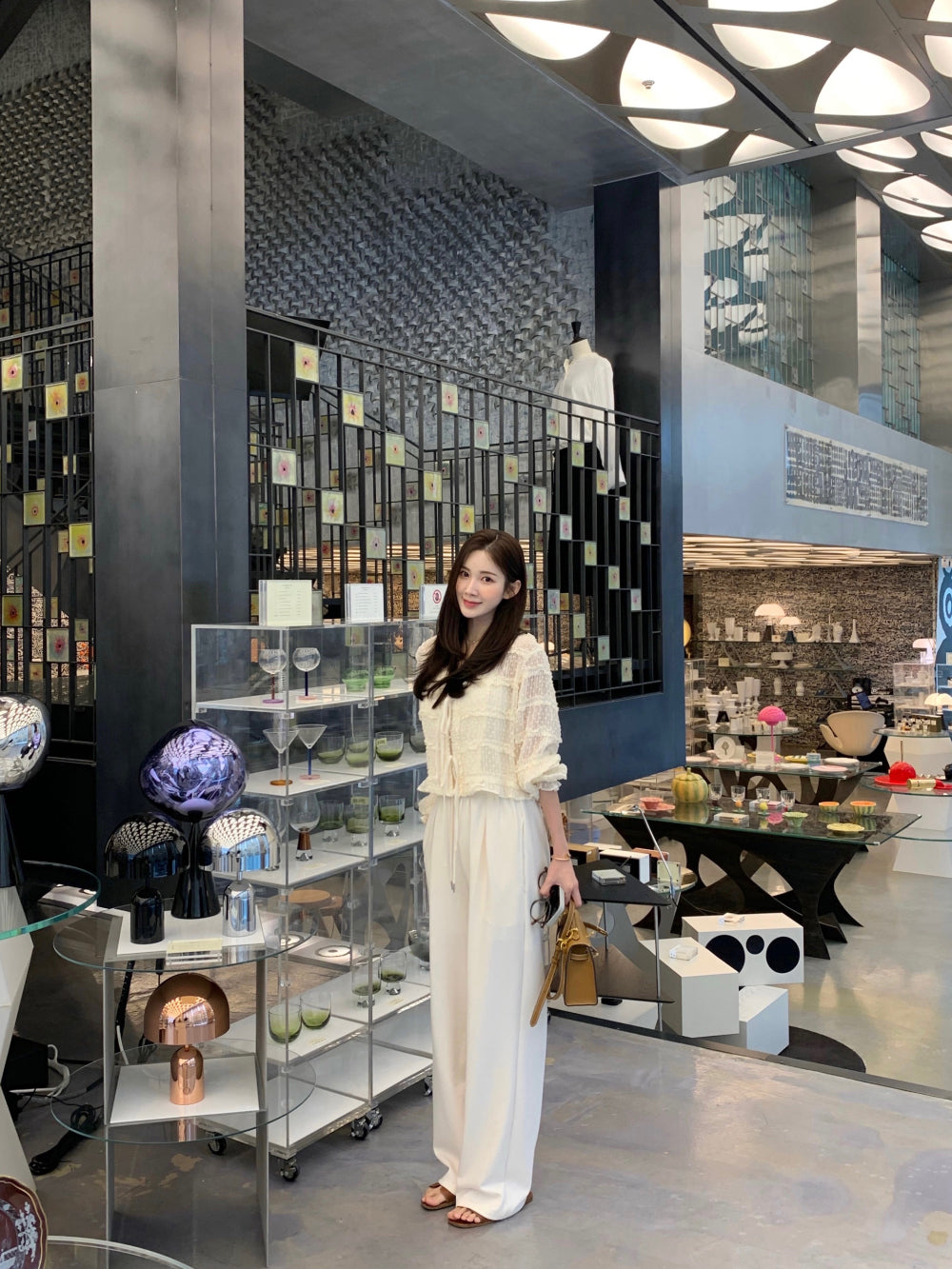 【F60311】春夏氣質甜美長袖雪紡開衫250401