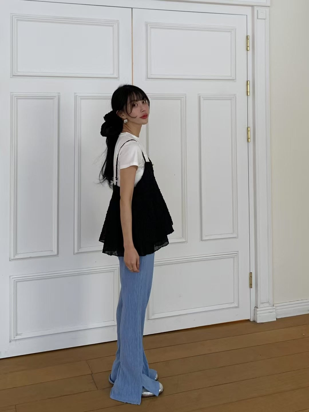 【F60302】夏季韓國甜美俏皮少女吊帶背心250401