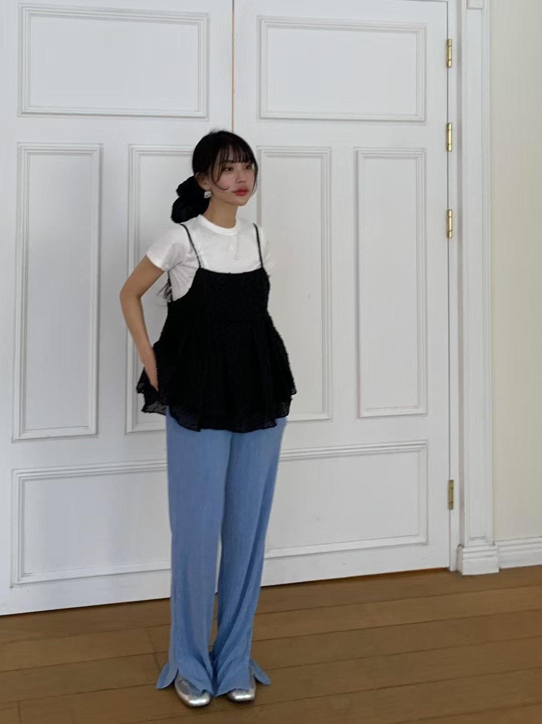 【F60302】夏季韓國甜美俏皮少女吊帶背心250401