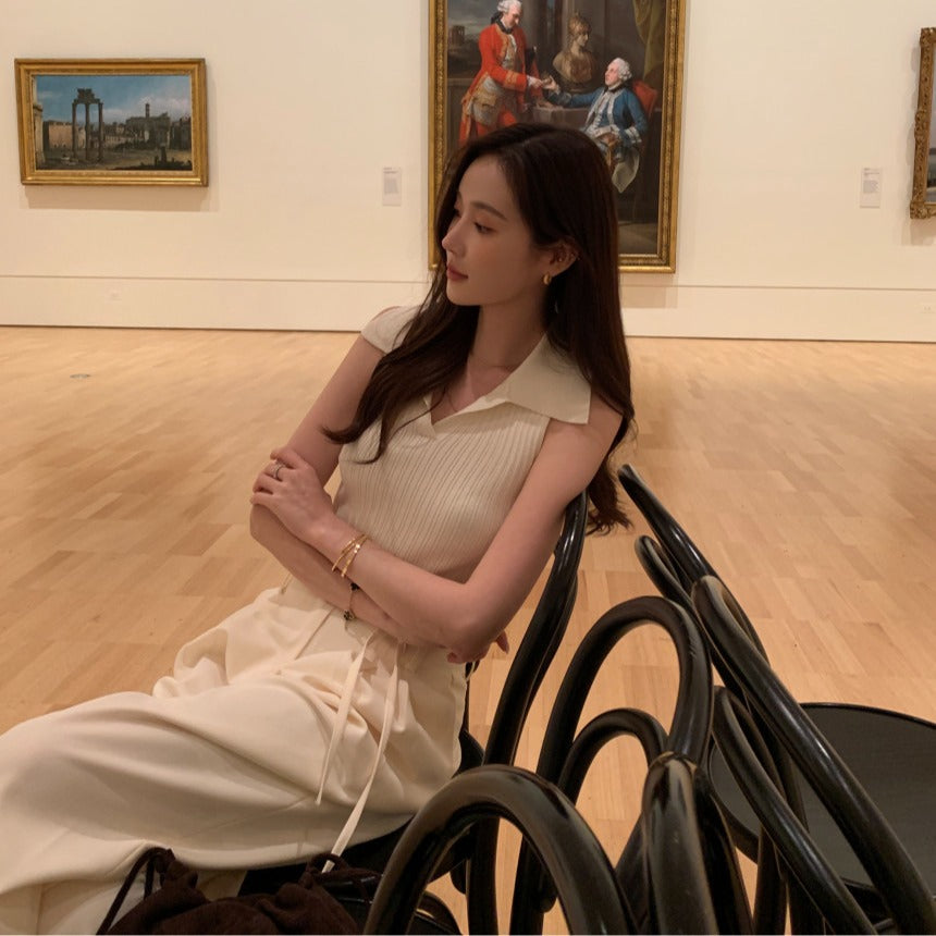 【F60369】實拍法式氣質針織背心250512
