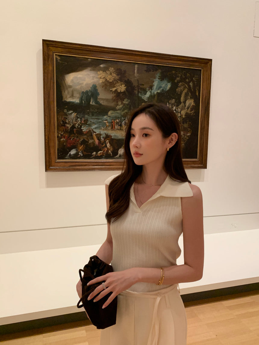 【F60369】實拍法式氣質針織背心250512