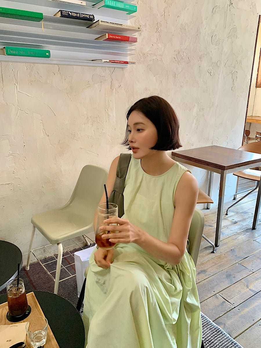 【F60370】實拍夏季時髦小眾褶皺設計洋裝250512