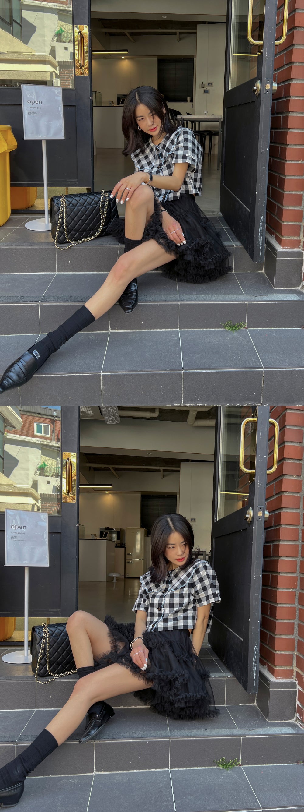 【F60415】韓國蓬蓬網紗甜美蛋糕裙(內有安全褲)250526