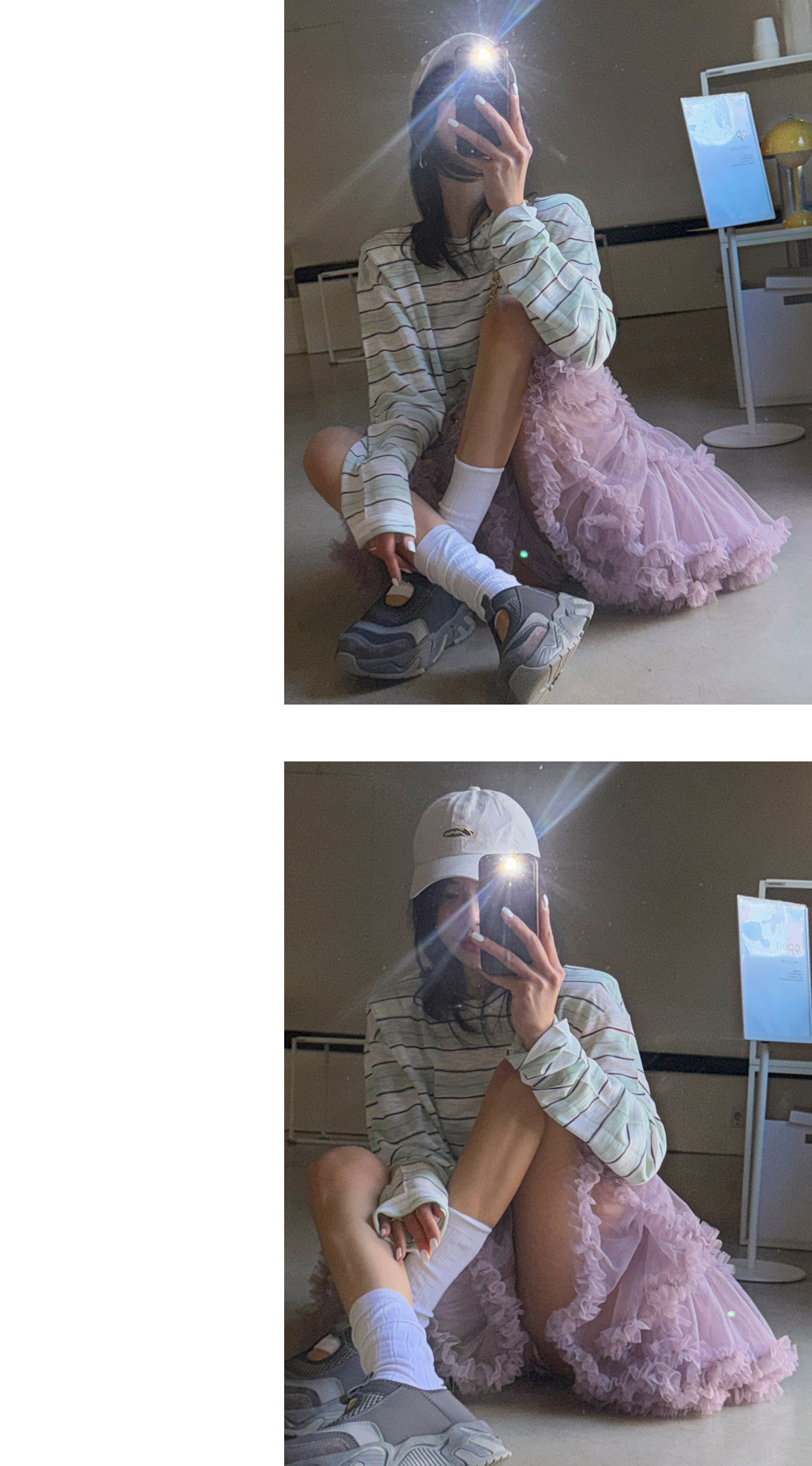 【F60415】韓國蓬蓬網紗甜美蛋糕裙(內有安全褲)250526