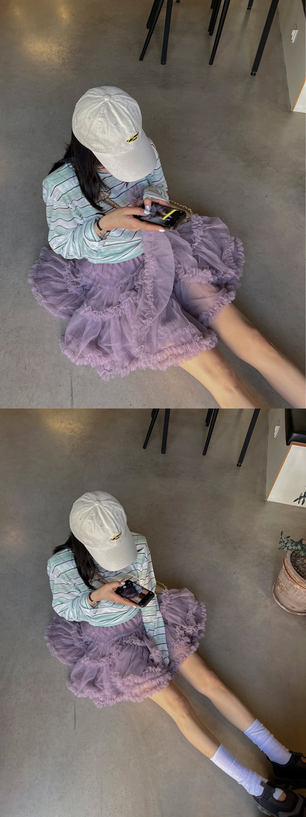 【F60415】韓國蓬蓬網紗甜美蛋糕裙(內有安全褲)250526
