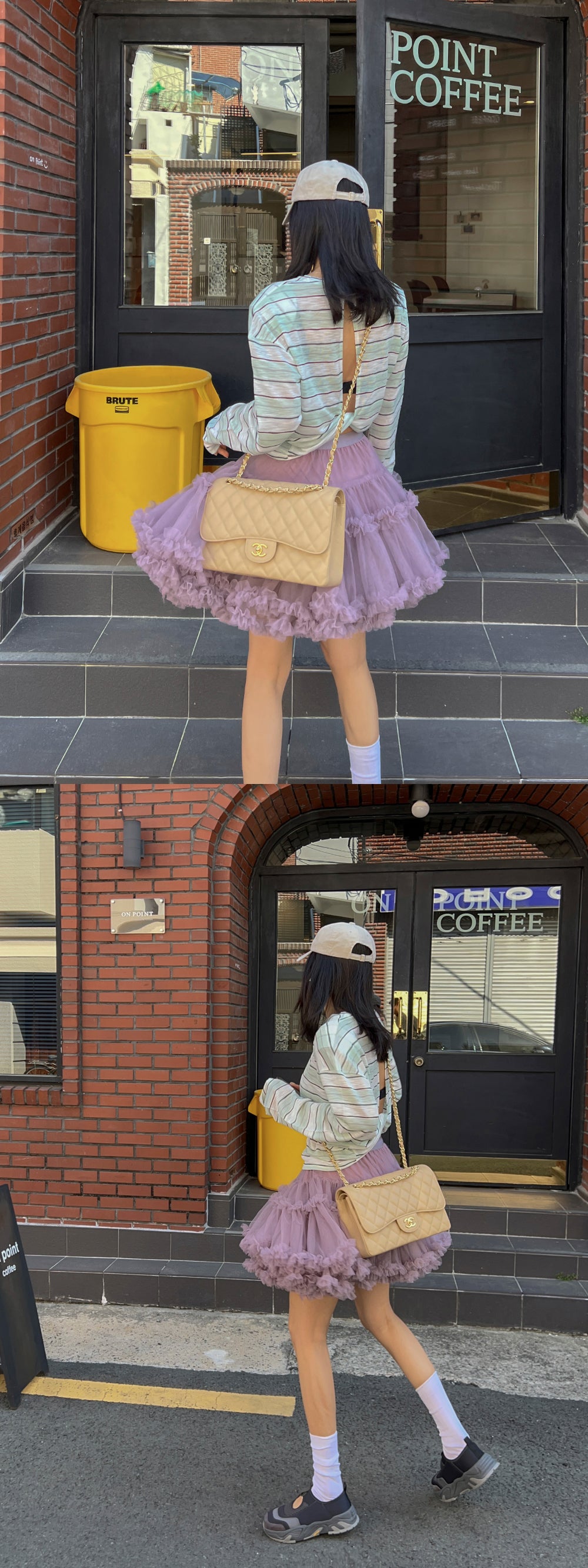 【F60415】韓國蓬蓬網紗甜美蛋糕裙(內有安全褲)250526