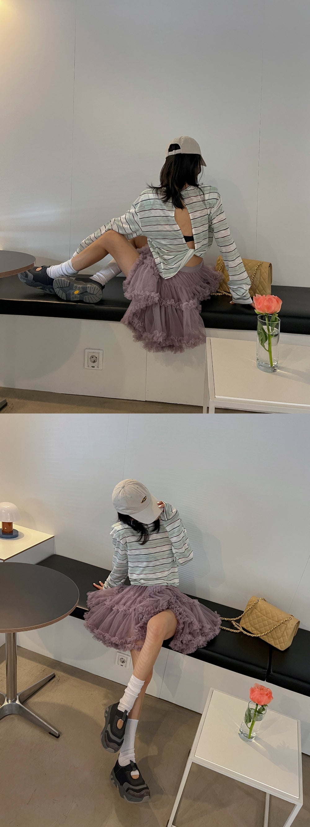 【F60415】韓國蓬蓬網紗甜美蛋糕裙(內有安全褲)250526