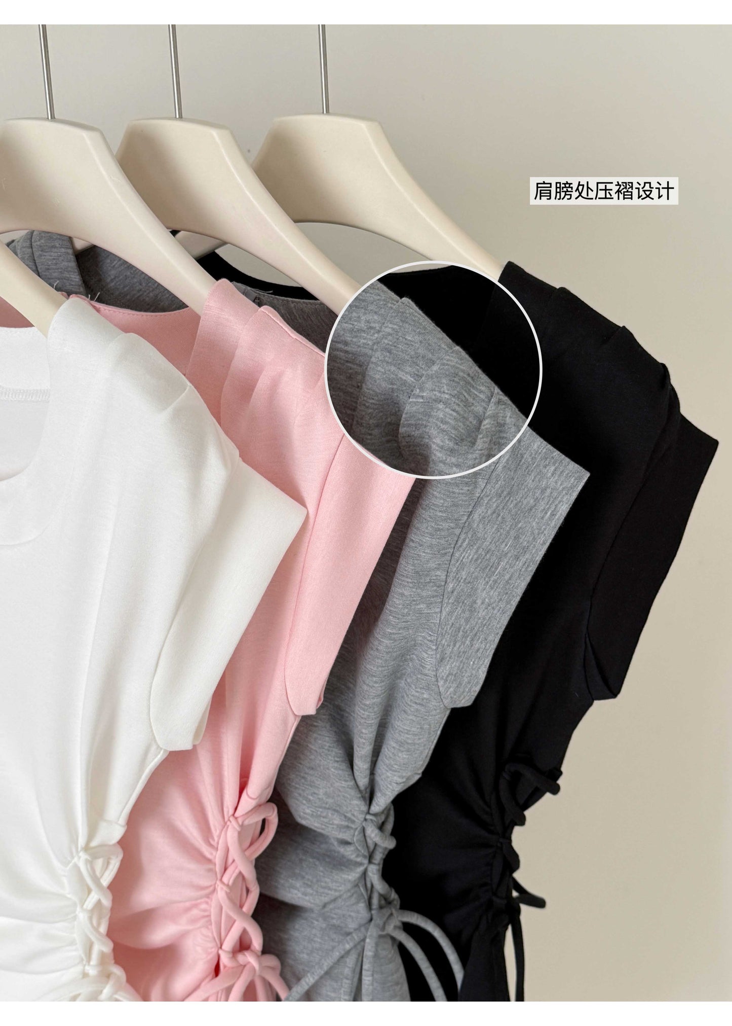 【F60361】實拍夏季高腰顯瘦A4小蠻腰洋裝250512