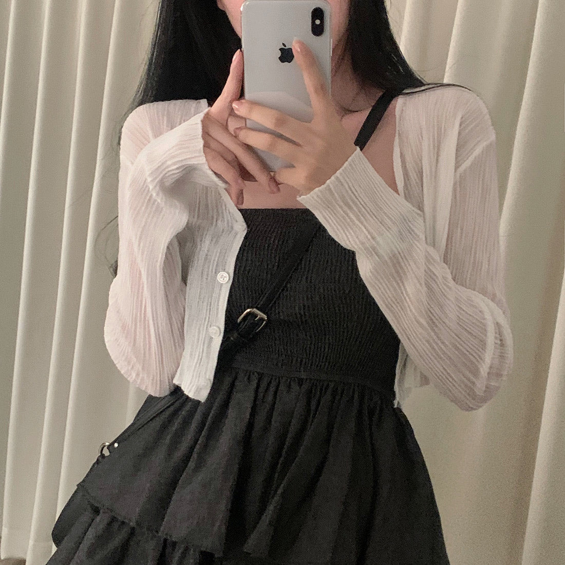 【F60401】實拍韓國復古甜美蛋糕平口洋裝250526