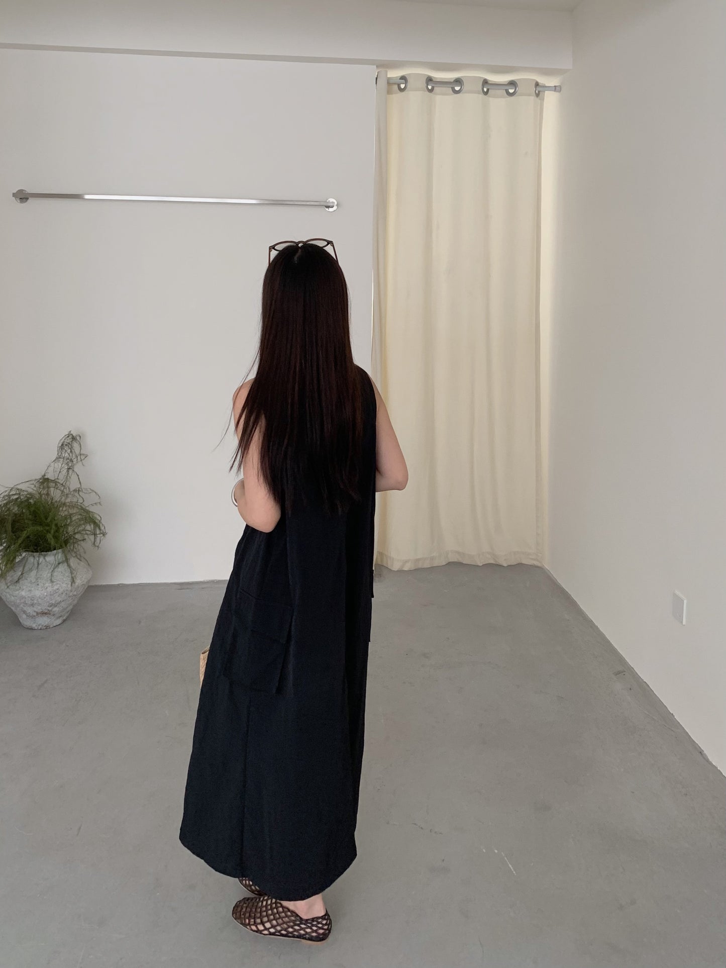 【F60448】實拍夏季戶外休閒設計款速乾材質洋裝250609