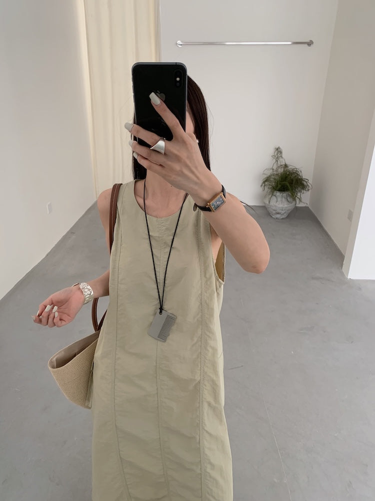 【F60448】實拍夏季戶外休閒設計款速乾材質洋裝250609