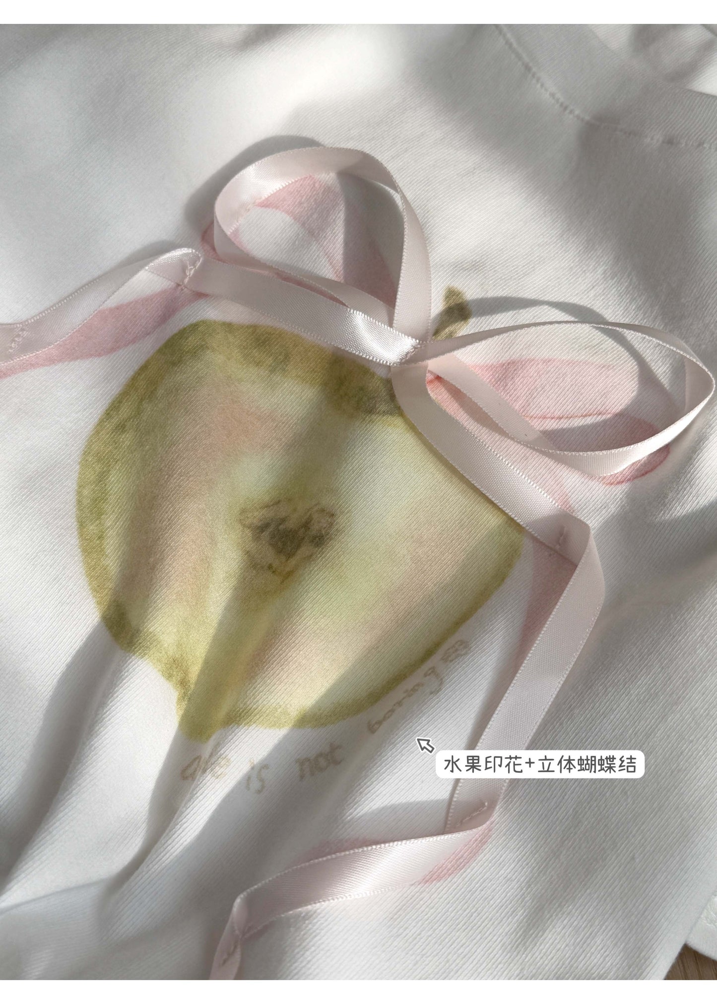 【F60418】實拍青澀拾光印花短袖T恤250526